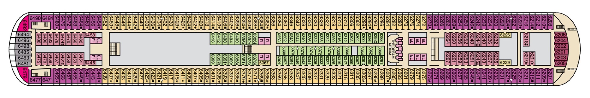 Deck 6 - Upper plan